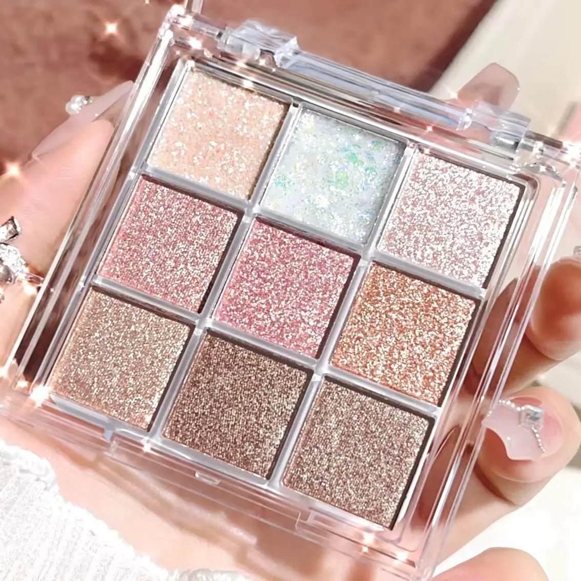 Pearlescent Fine Glitter Highlighter Palette